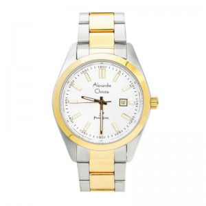 Alexandre Christie AC 1021 Silver Gold White Steel Lady MDBTGSL